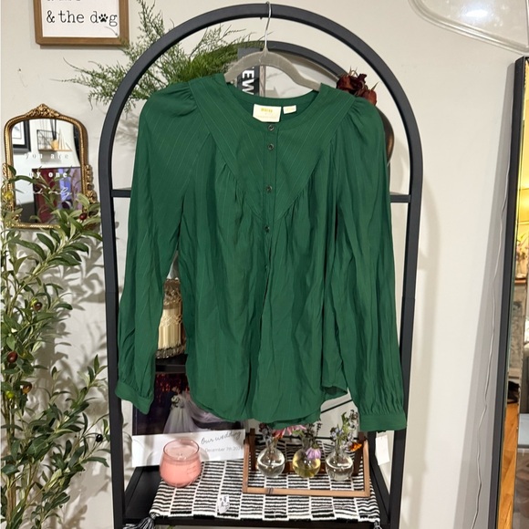 Anthropologie Maeve Avignon Buttondown Blouse size small - Picture 2 of 10